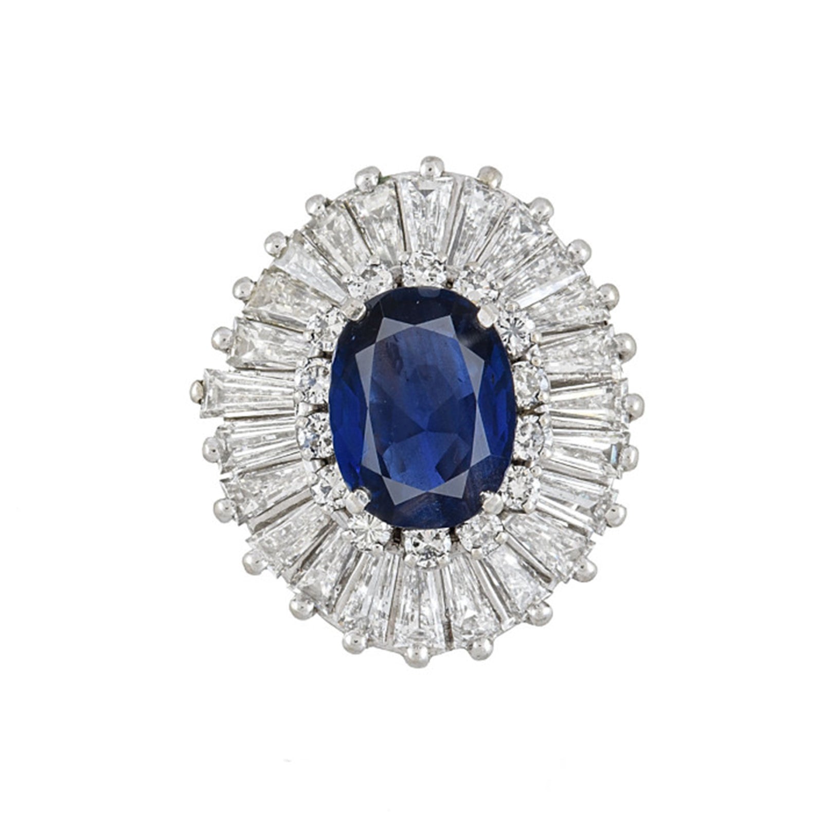 4.57 Carat Oval Cut No Heat Burma Sapphire GIA 5232448342