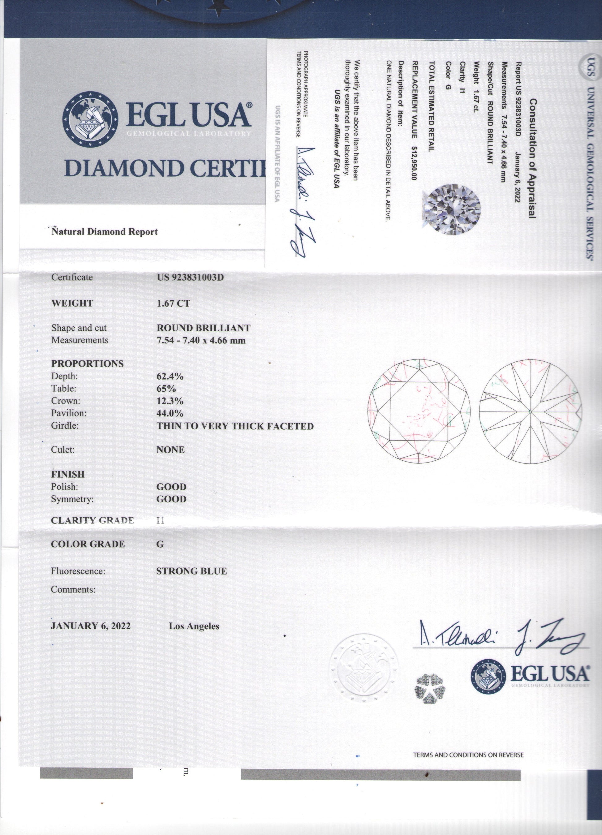 Natural Diamond Mixed-Shaped Halo Link Bracelet GIA EGL Certified