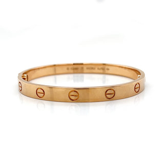 Cartier Love Bracelet 17' 18KT Rose Gold Box and Papers - Pre-owned