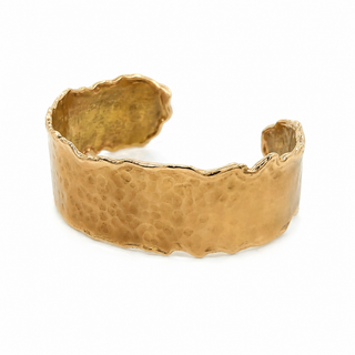 Solid Bangle Cocktail Cuff Unisex Solid 14KT Yellow Gold