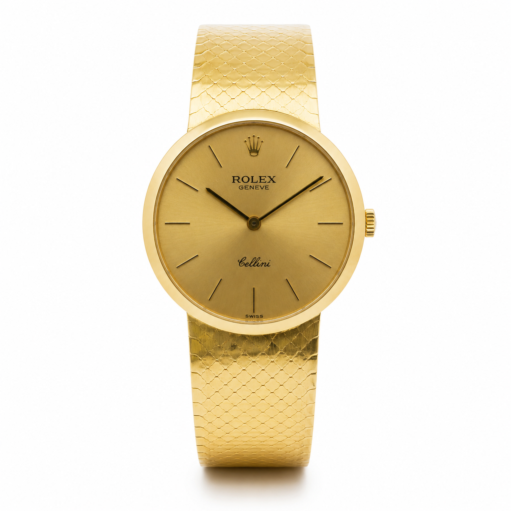 Rolex Cellini 1976 18K Gold Band and Dial 32mm Watch