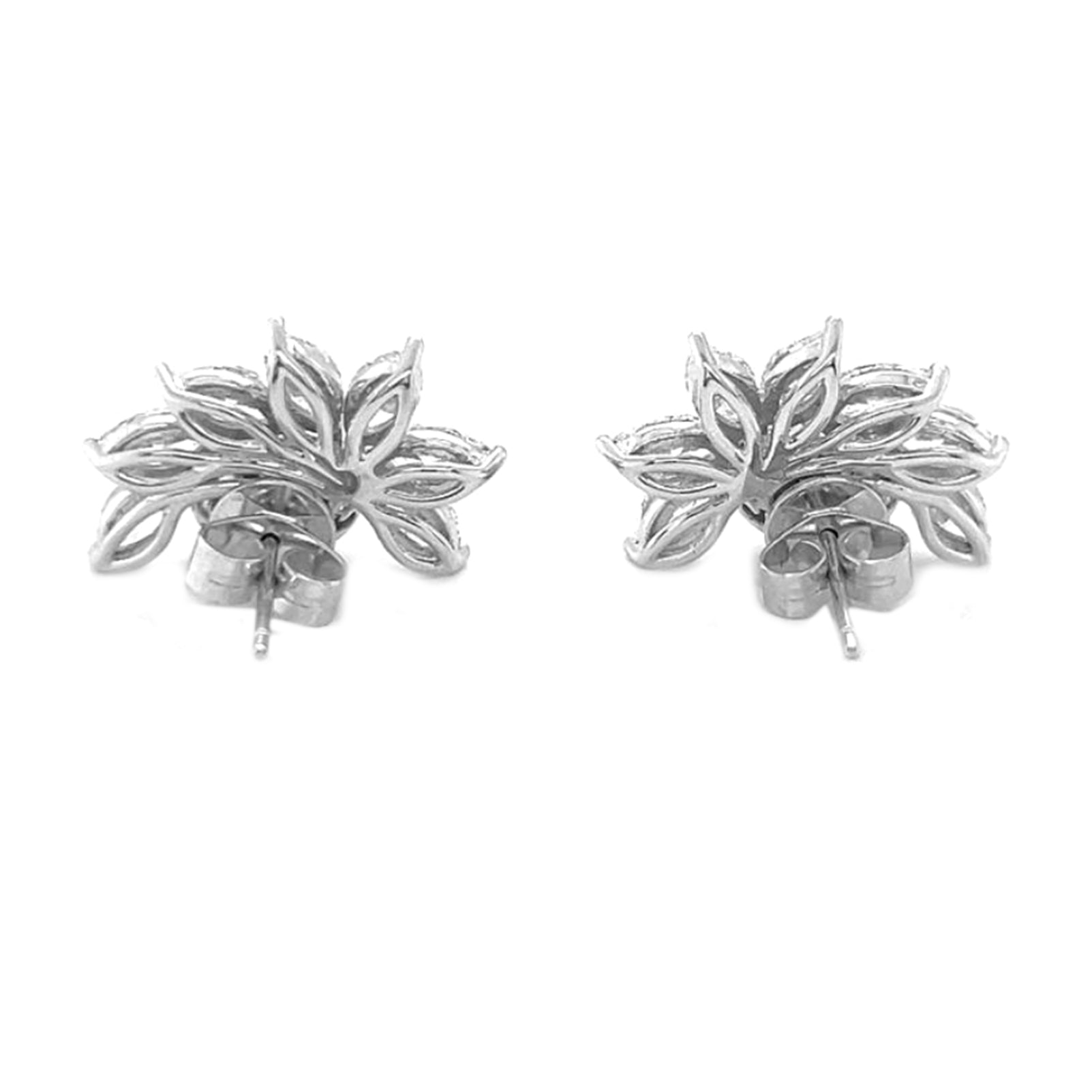 Natural Oval Cut Fancy Intense Yellow Diamond Halo Convertible Earrings, in White Gold