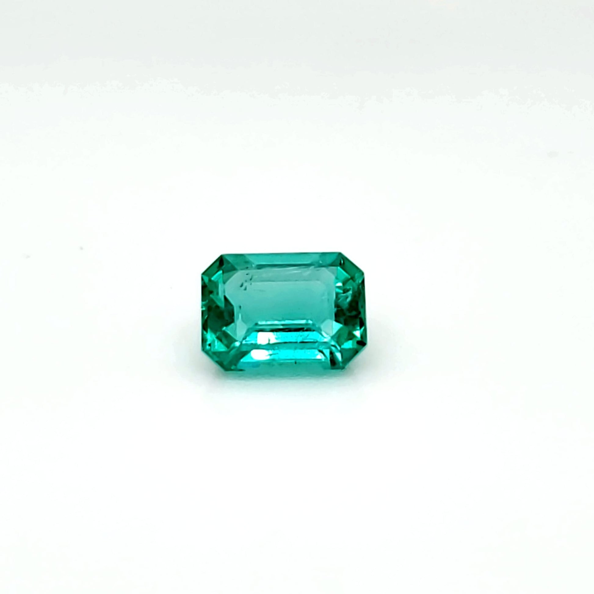 2.09 Carat Emerald Cut Sea Green Emerald (Non-Certified) IGr SI2 – AGL Minor to Moderate Treatment