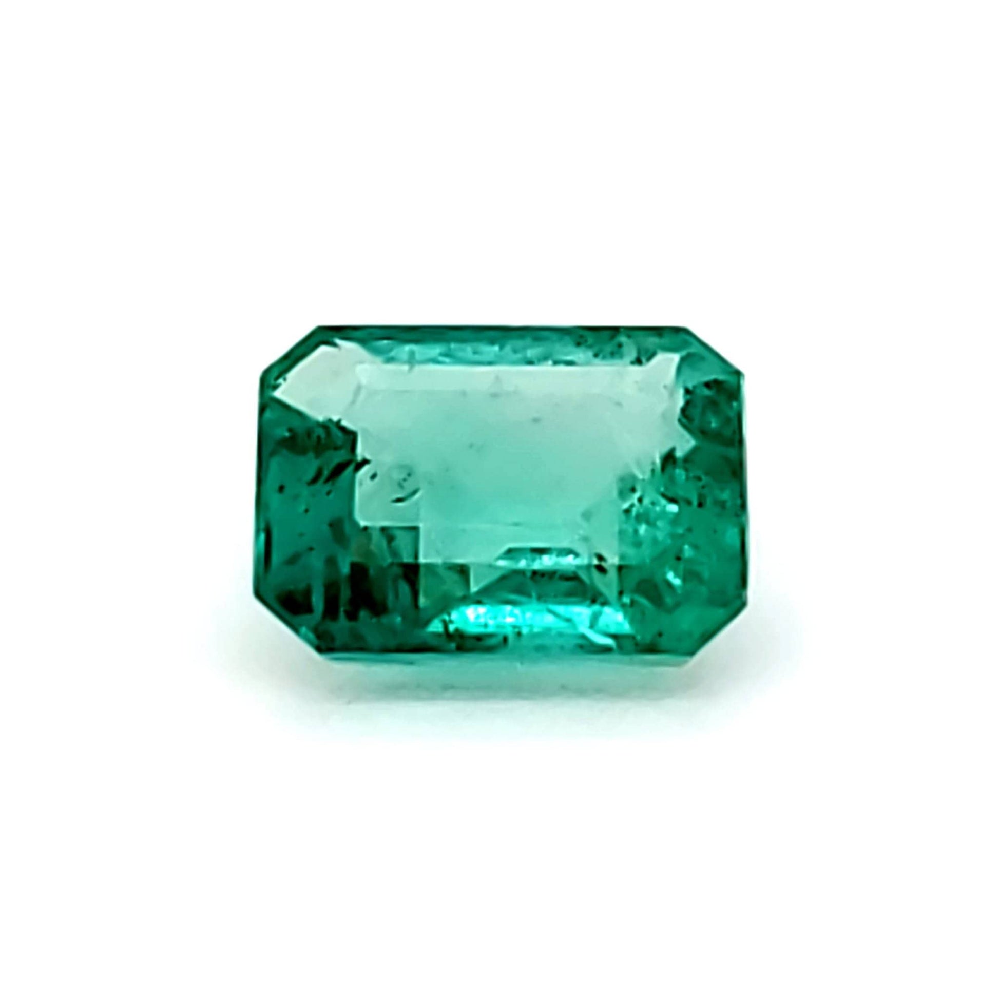 1.91 Carat Emerald Cut Grass Blue Emerald (Non-Certified) FGr I1