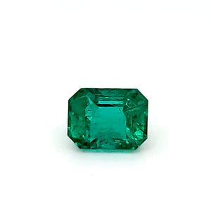 2.58 Carat Emerald Cut Forest Blue Emerald Pair (Non-Certified) IGr SI3