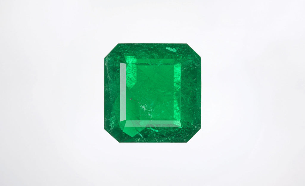 11.65 Carat Green Zambia Emerald Asscher Cut GIA