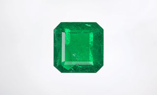 11.65 Carat Green Zambia Emerald Asscher Cut GIA
