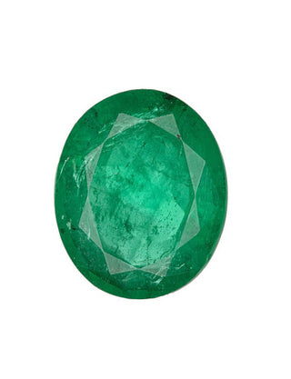 5.51 Carat Green Oval  Emerald Zambian GIA