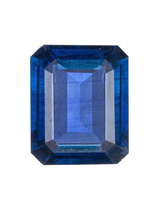 4.18 Carat Blue Sapphire Emerald Cut GIA
