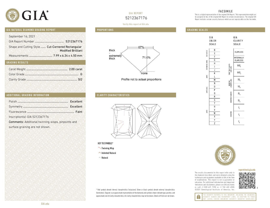 2.0 ct Diamond RA G SI2 (GIA) 5212367176