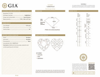 1.5 ct Diamond Heart Shaped E SI1 (GIA) 1488059640