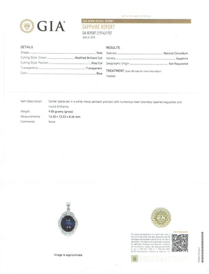 13.18 Carat Oval Cut Heated Sri Lanka Sapphire GIA 2191431757