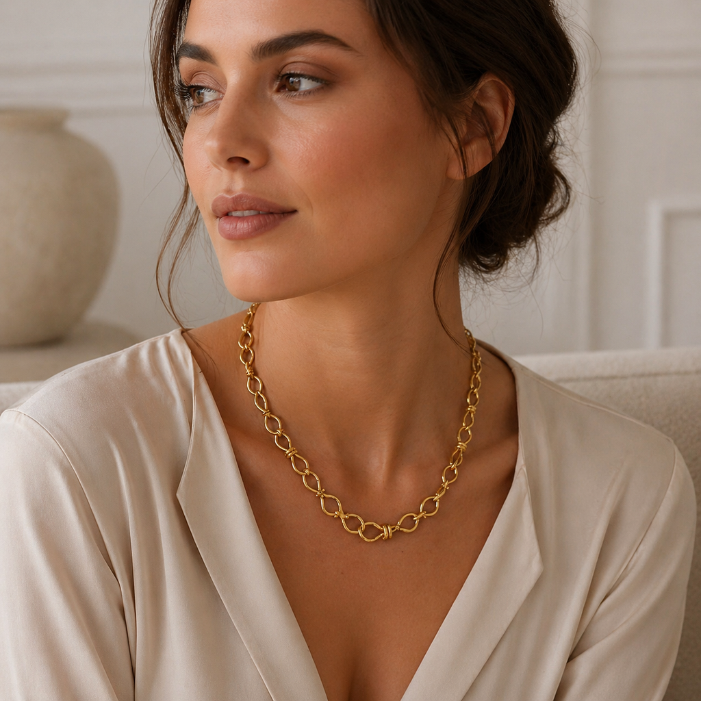 Robarge Chain Necklace 22KT Yellow Gold