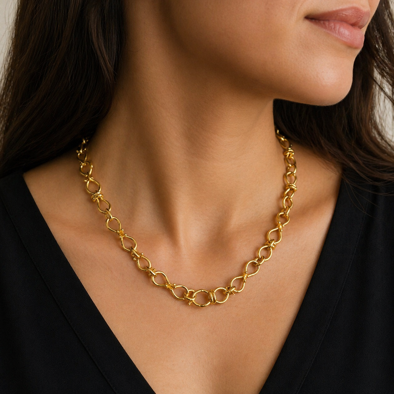 Robarge Chain Necklace 22KT Yellow Gold