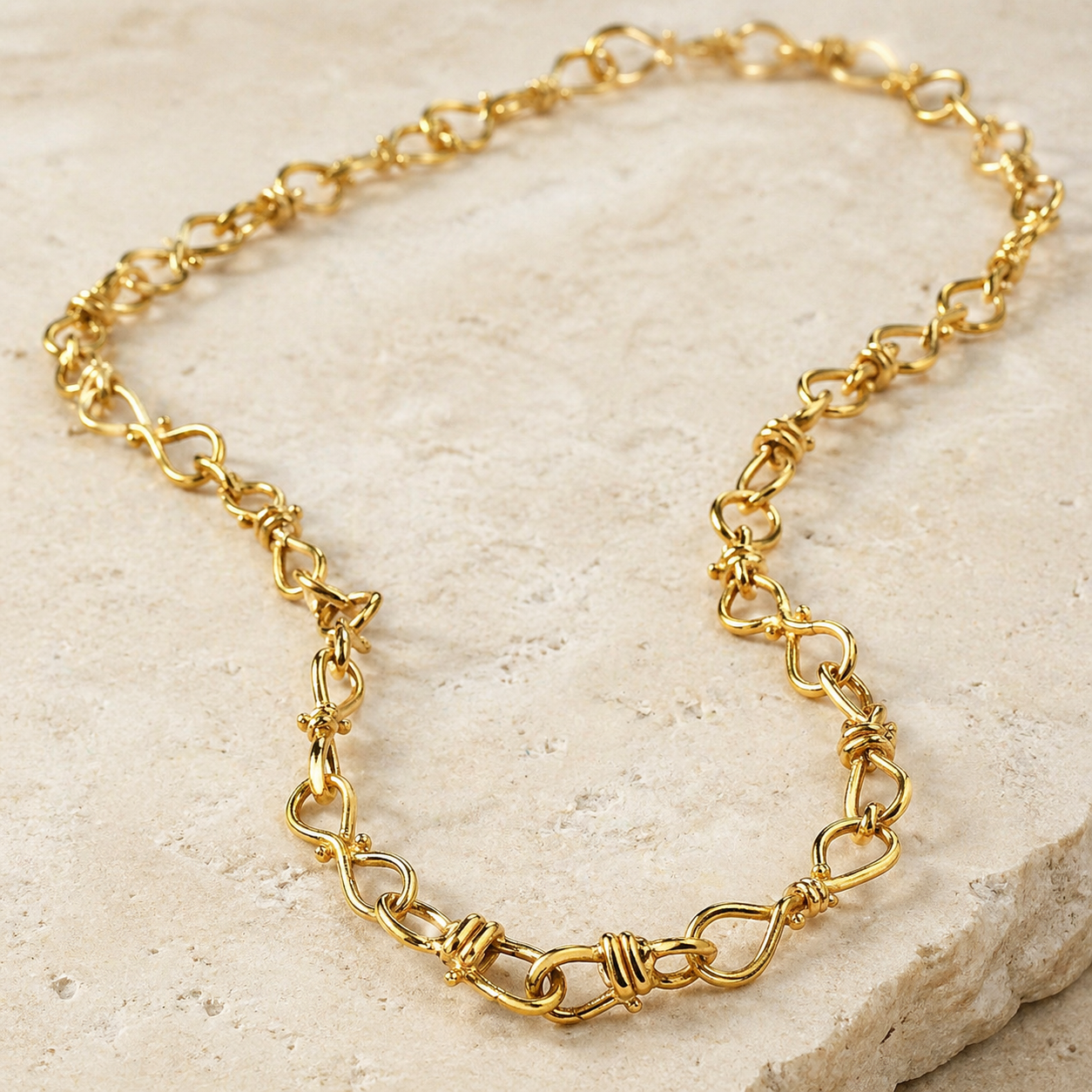 Robarge Chain Necklace 22KT Yellow Gold