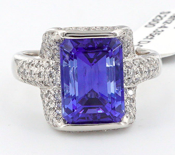 4.35 Carat Radiant Cut Tanzanite