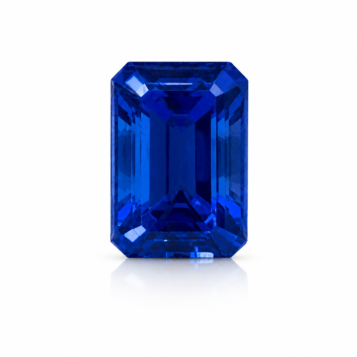 4.35 Carat Blue Tanzanite Radiant
