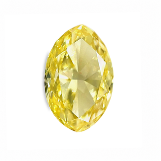 1.01 Carat Fancy Intense Yellow Diamond Marquise Cut VVS2 GIA