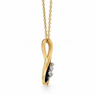 Natural Diamond Fancy Cocktail Pendant 14KT Yellow Gold