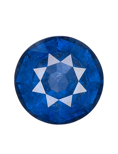 9.84 Carat Blue Sri Lanka Sapphire Round Cut GIA