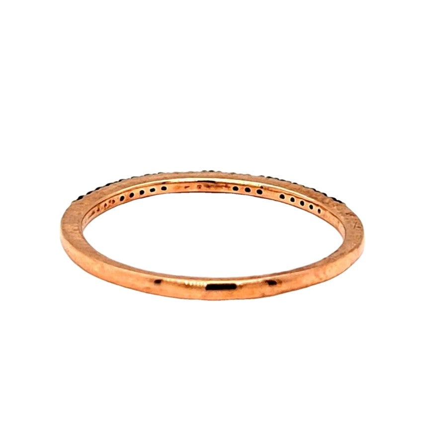 Natural Fancy Brown Cognac Diamonds Band Ring, in Rose Gold