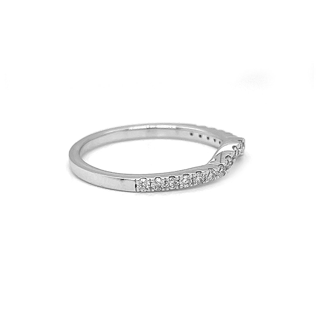 Natural Diamonds Ring Band, in White Gold