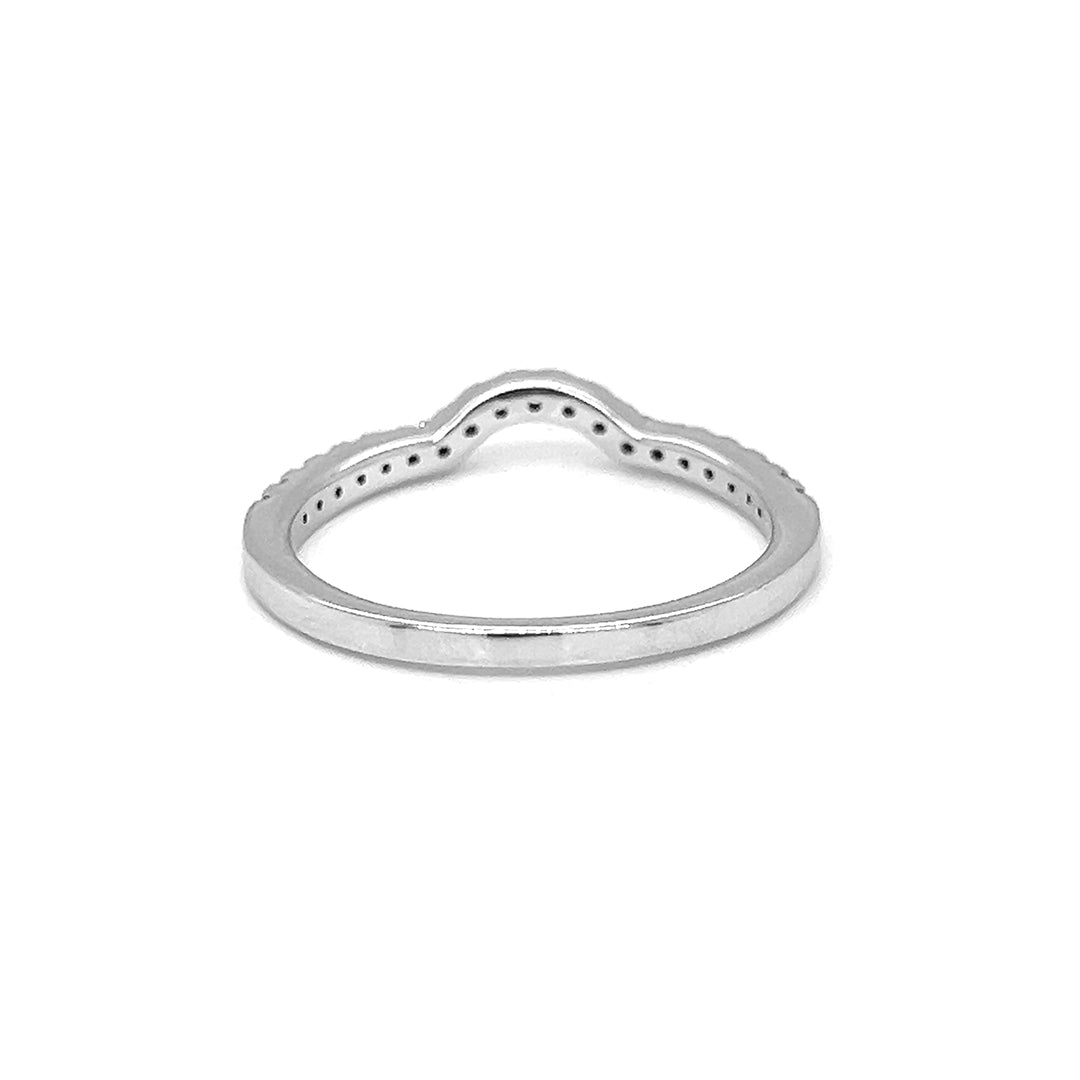 Natural Diamonds Ring Band, in White Gold