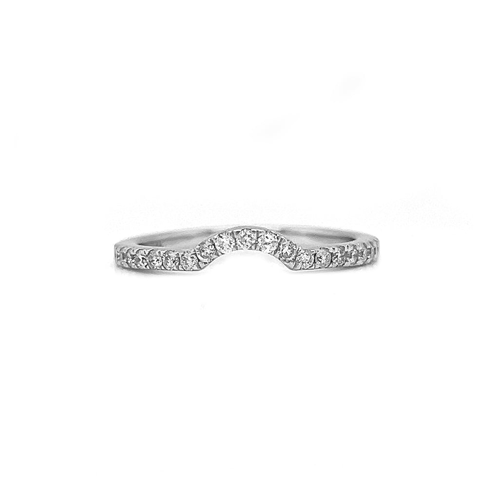Natural Diamonds Ring Band, in White Gold