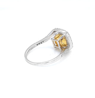 Semi-Mount with Natural Round Diamond Halo Ring, in White Gold