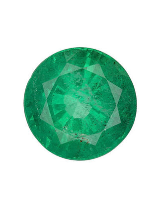 3.69 Carat Green Round Emerald Zambian GIA