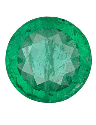 2.75 Carat Round Cut F2 Zambian Emerald GIA 2235440001