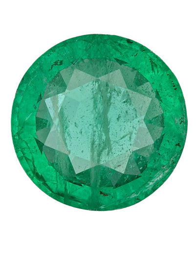 2.75 Carat Round Cut F2 Zambian Emerald GIA 2235440001