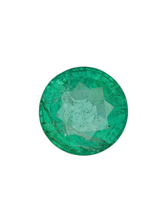 2.71 Carat Green Zambia Emerald Round Cut GIA