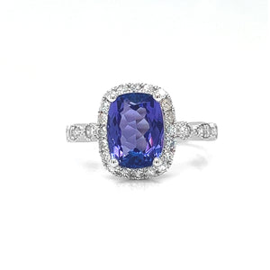 2.27 Carat Cushion Cut Tanzanite