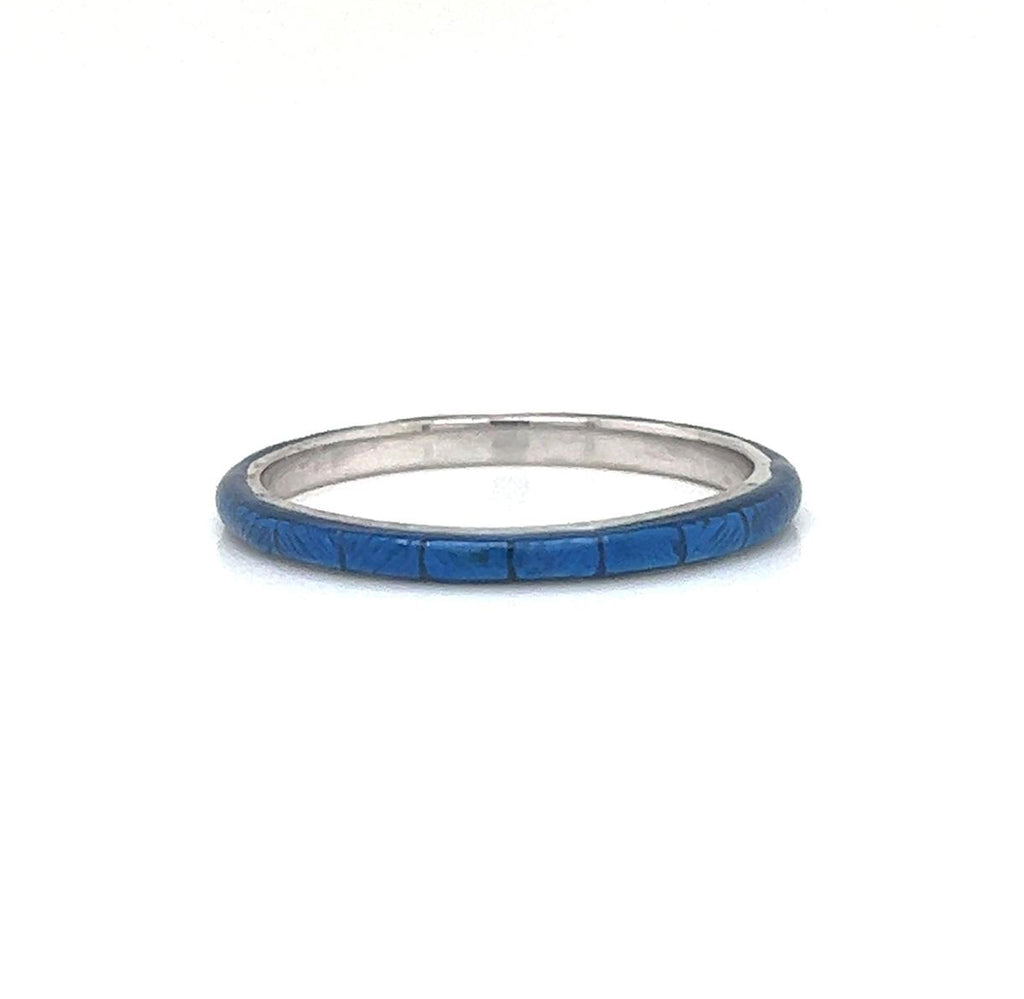 Set of 5 Hidalgo Enamel Gold Ring - Pre-owned