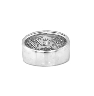 Semi-Mount with Natural Diamond Art Deco Cocktail Ring in Platinum