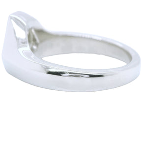 Natural Mined Triangle Diamond Superman Solitaire Ring Platinum GIA