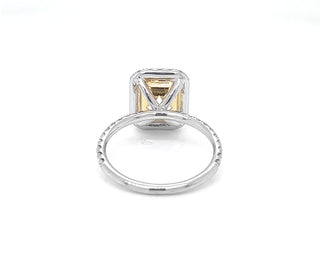 Natural Mined Round Diamond Halo White Gold Ring