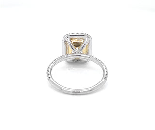 Natural Mined Round Diamond Halo White Gold Ring