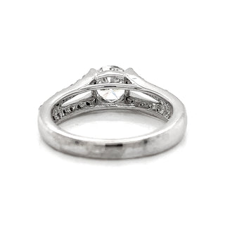 Natural Diamond Bridal Ring, in White Gold- Pre-owned