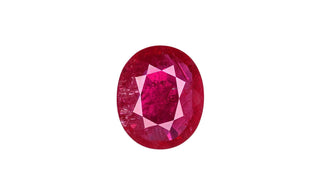 6.34 Carat Red Ruby Oval Cut GIA