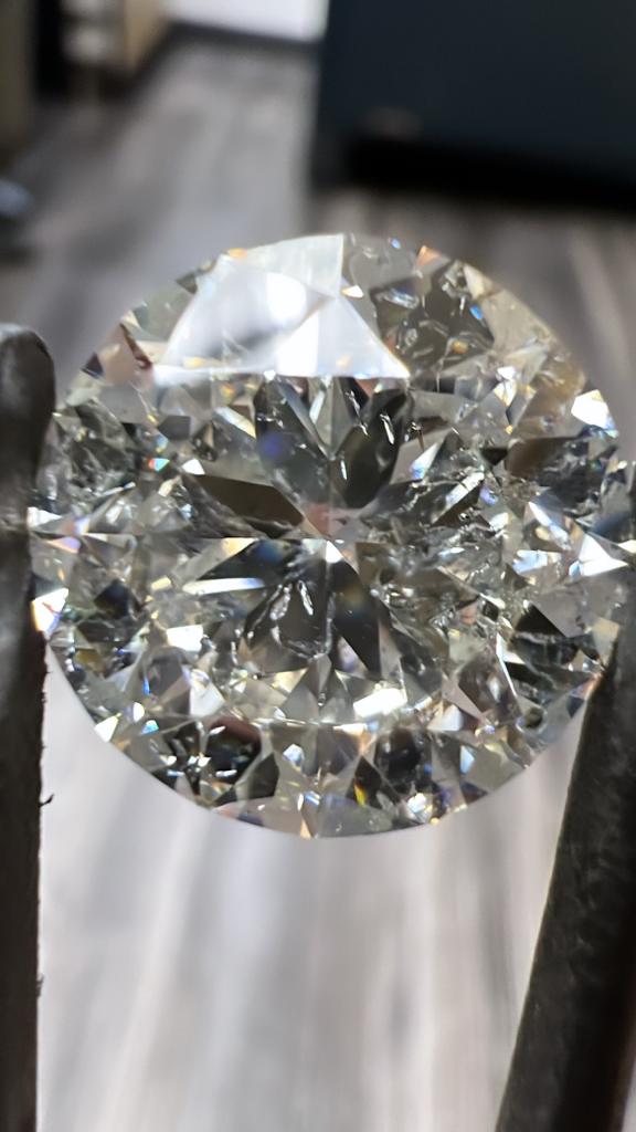 9.01 ct Diamond Round Cut H SI2 (EGLUSA) US 49270301D