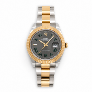 Rolex Datejust Wimbeldon 41MM Two-Tone Stainless Steel