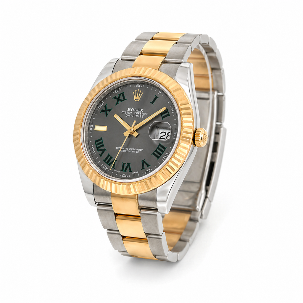 Rolex Datejust Wimbeldon 41MM Two-Tone Stainless Steel