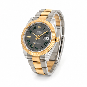 Rolex Datejust Wimbeldon 41MM Two-Tone Stainless Steel