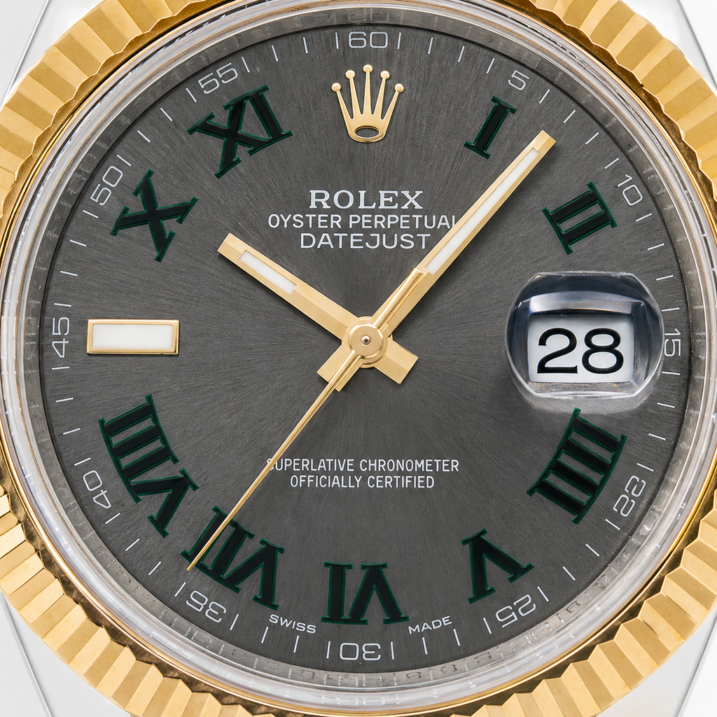 Rolex Datejust Wimbeldon 41MM Two-Tone Stainless Steel