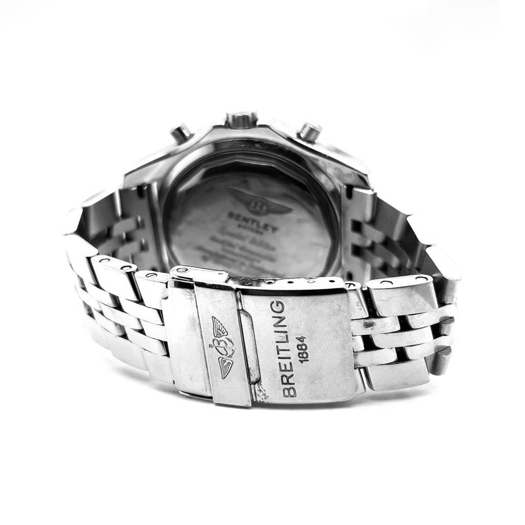 Breitling Bentley Black 48mm Stainless Steel Watch – Pre-owned