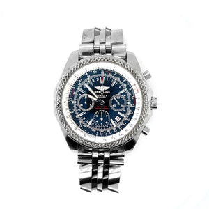 Breitling Bentley Black 48mm Stainless Steel Watch – Pre-owned