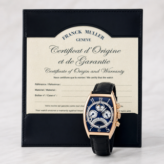 Franck Muller 6850 QPE 46x34 18K Rose Gold Perpetual Calendar Watch