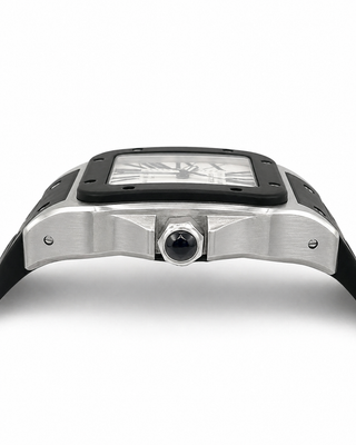 Cartier Santos 100 XL Stainless Steel Rubber-Clad Watch